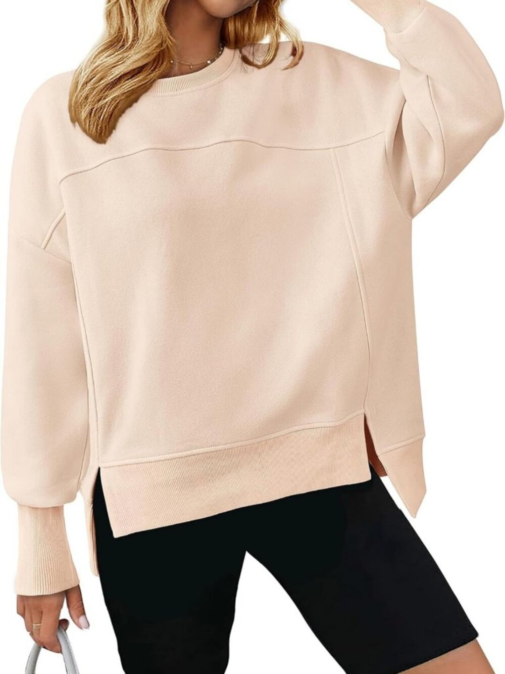 Cozy Fleece Pullover Sweatshirt for Women | Casual Crewneck Top, Perfect for